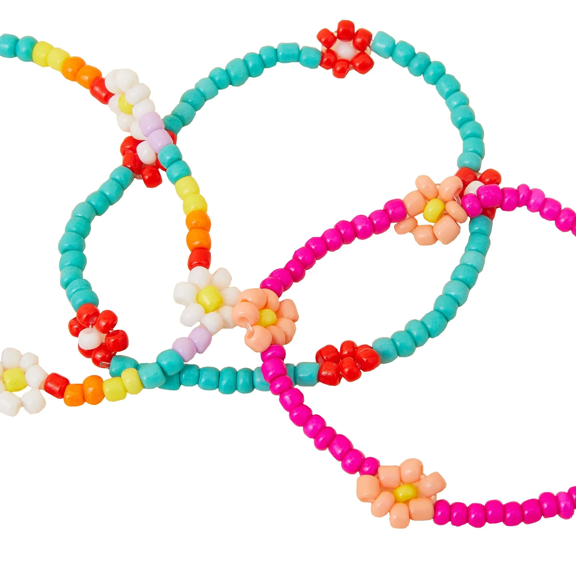 Accessorize London Girl's Daisy Bracelet 3 Pack