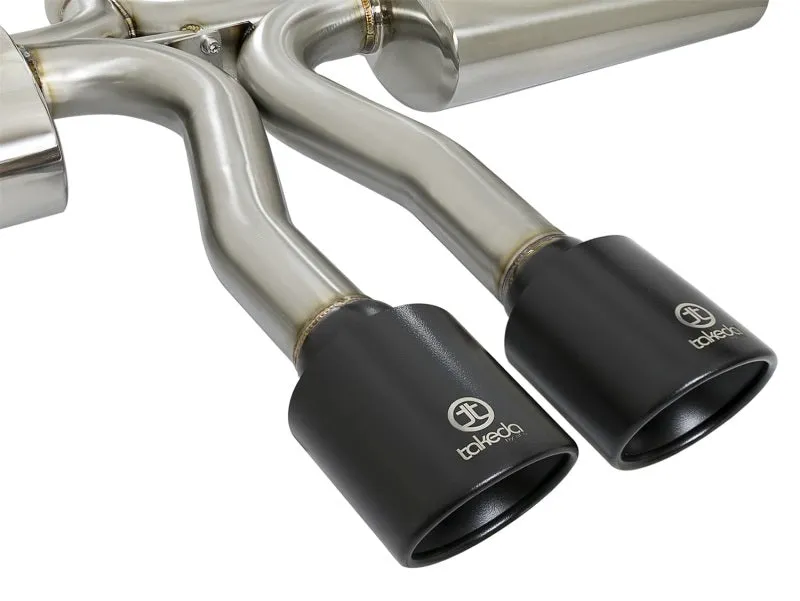 aFe Takeda 3in 304 SS Cat-Back Exhaust System w/ Black Tips 2017  Honda Civic Si (4dr) I4 1.5L (t)