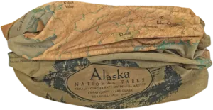 Antique Alaska Map Bana Headwrap