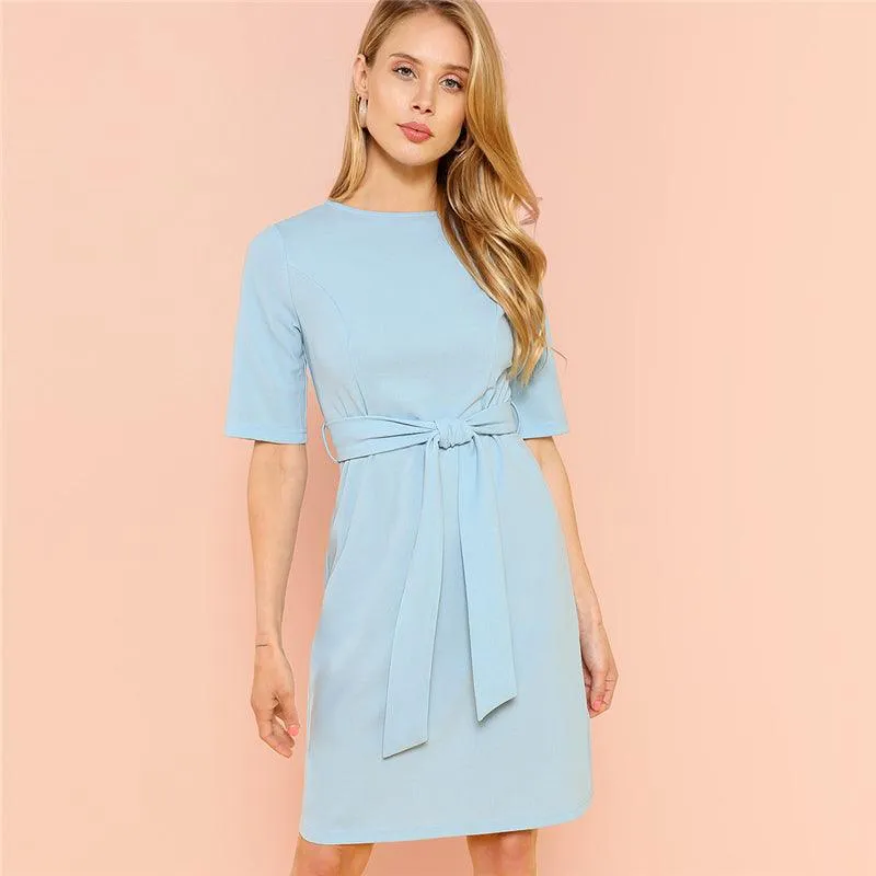 BAILEY BLUE SHEATH DRESS