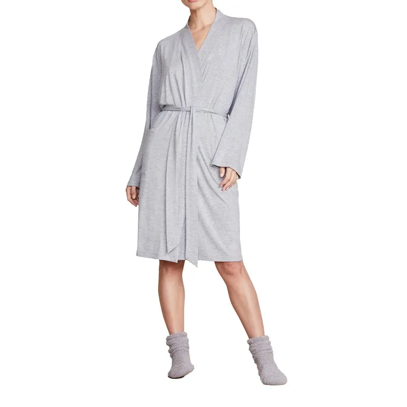 BAREFOOT DREAMS | Malibu Collection Soft Jersey Short Robe