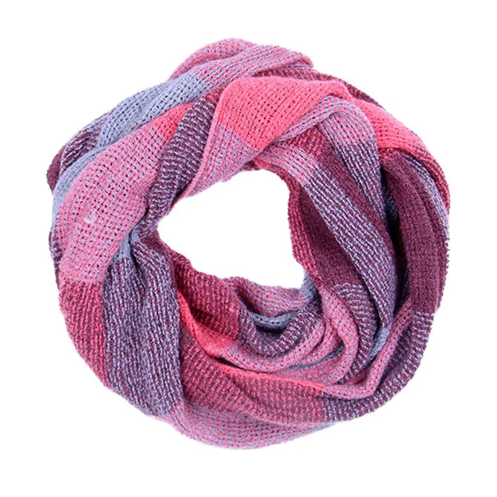 Basket Weave Lightweight Box Check Snood