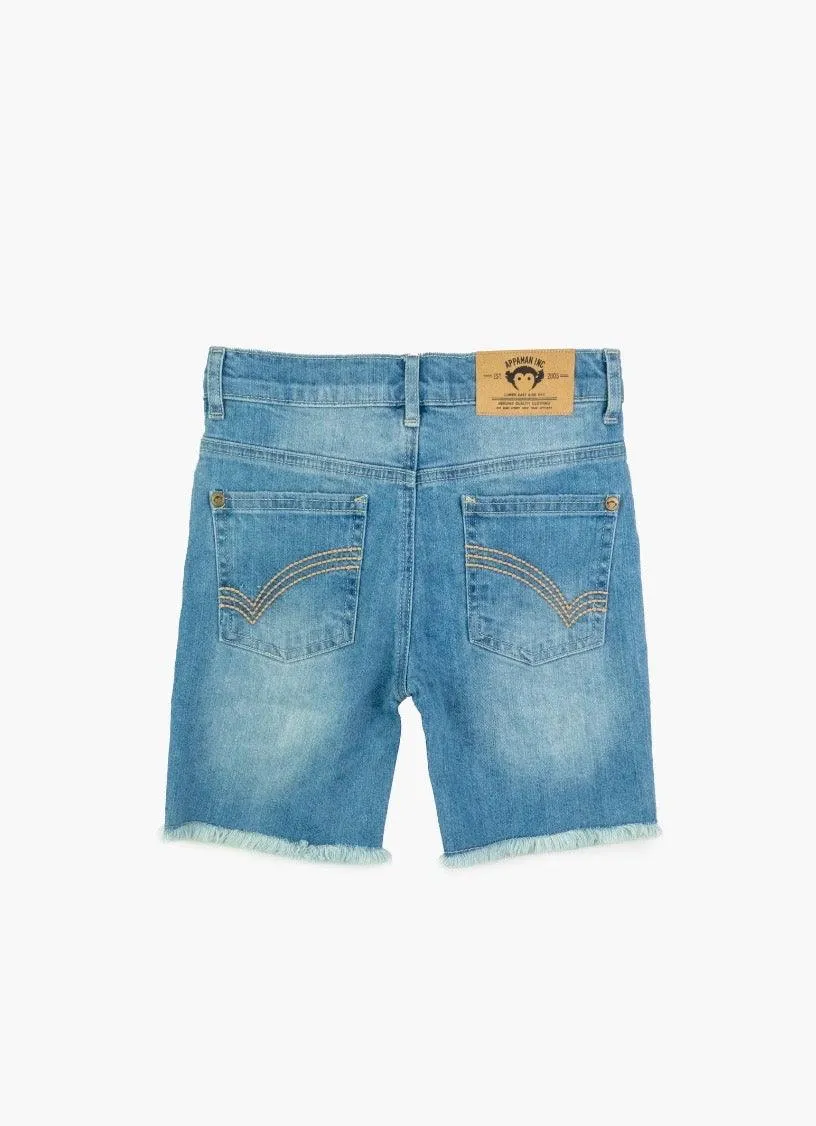 Boys Bottoms | Light Wash Denim Shorts | Appaman