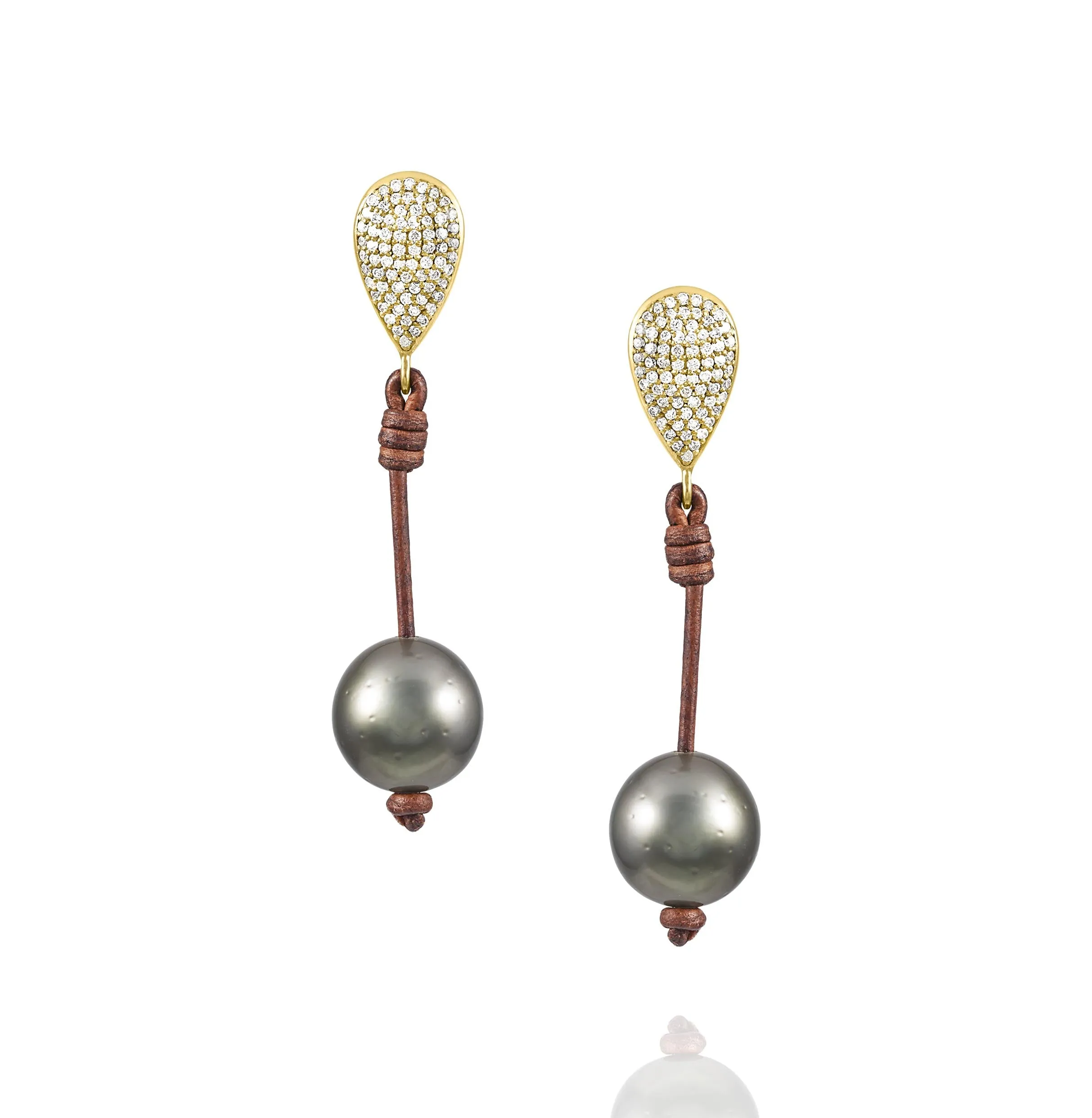 Demure Teardrop Earrings | Gold