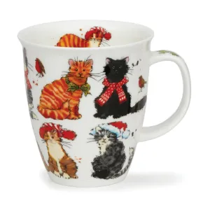 Dunoon Nevis Festive Cats Mug