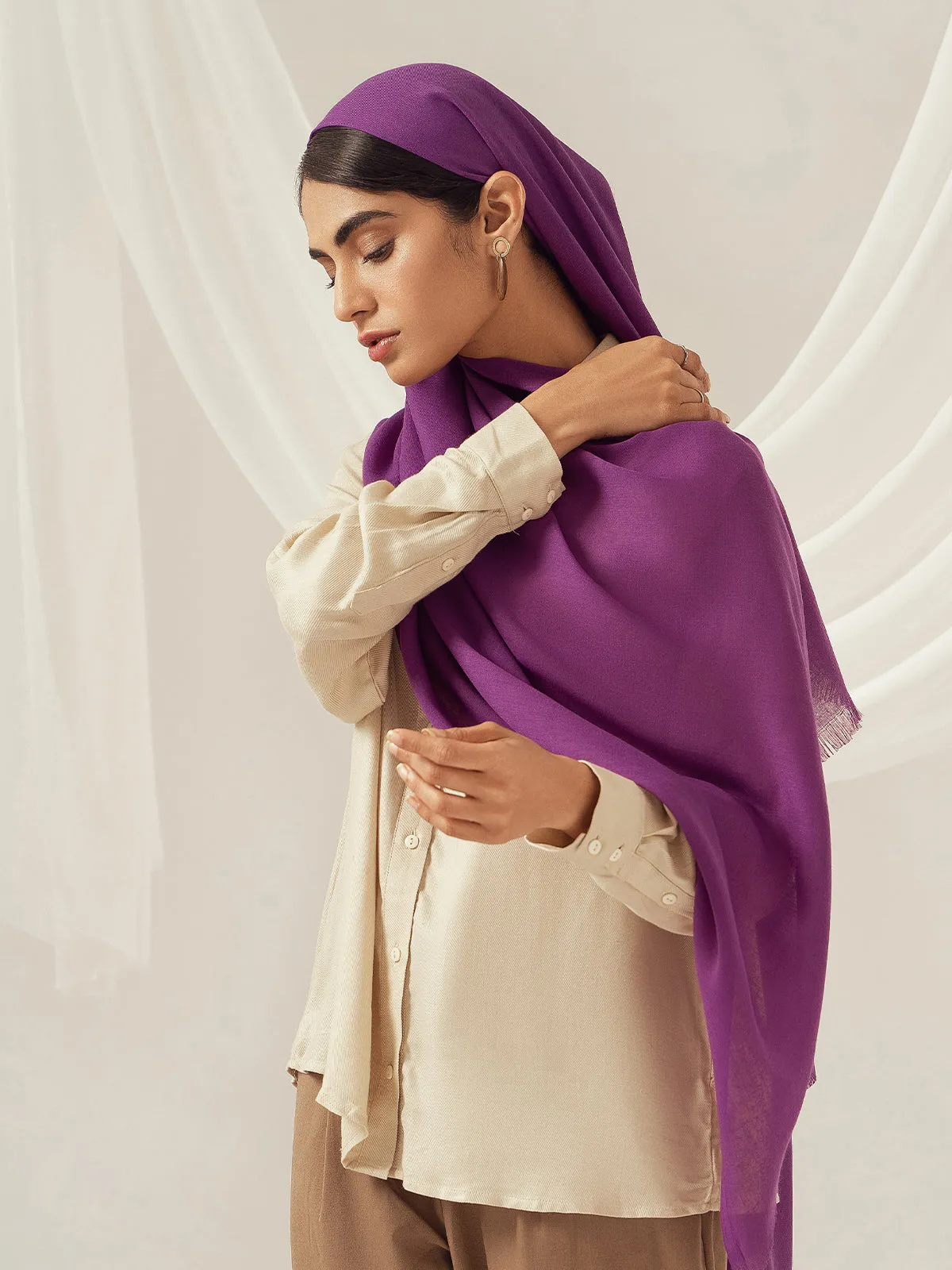 Eco-Luxe Scarves & Hijabs - Purple