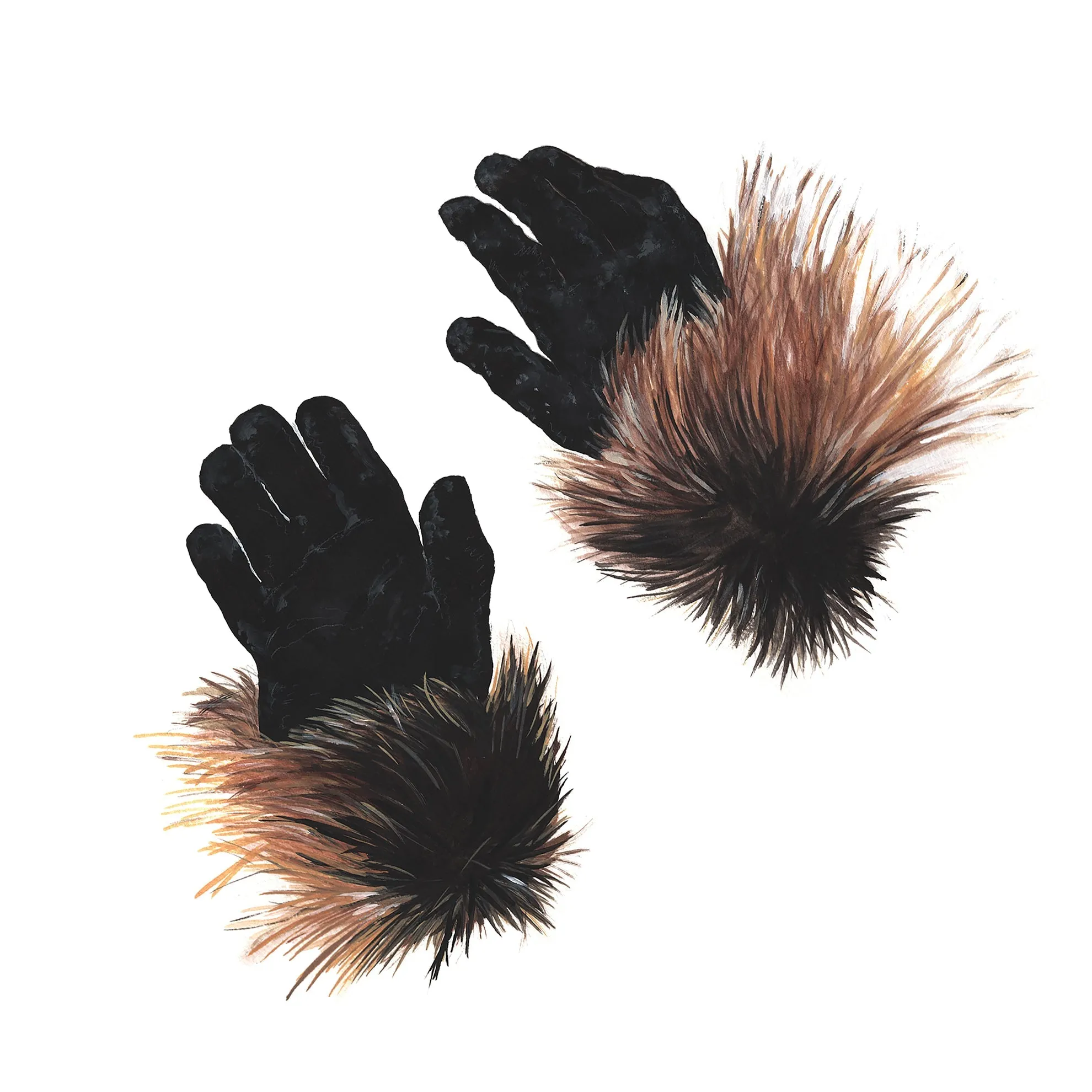 Faux Fur Gloves