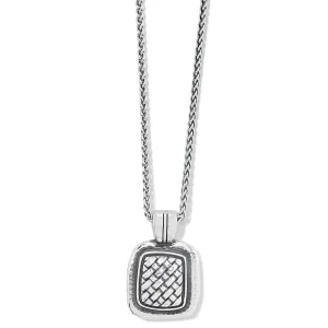 Ferrara Artisan Square Pendant Necklace