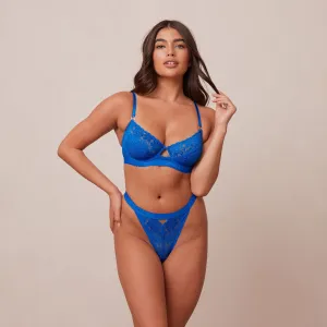 Flair Balcony Bra  - Cobalt Blue