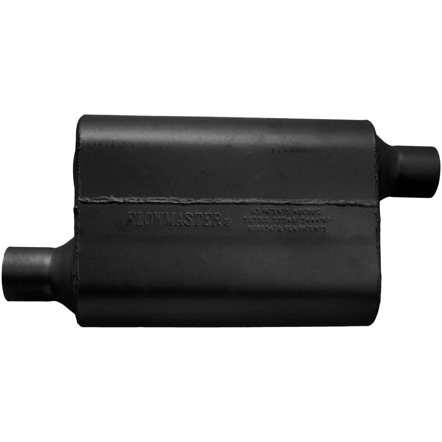 Flowmaster 40 Series Delta Flow Muffler - 2.25" Offset - Inlet / 2.25" Opposite Side Offset Outlet