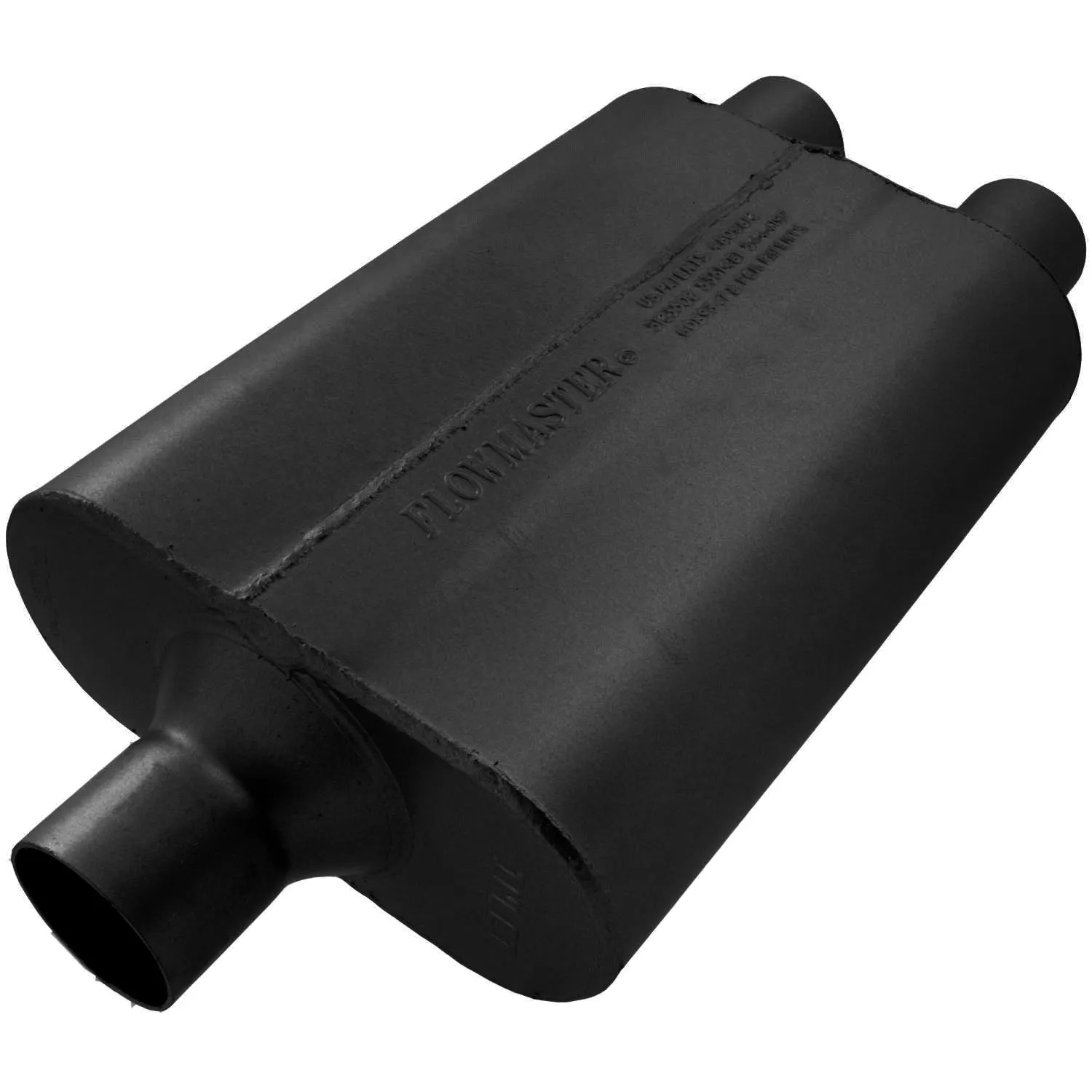 Flowmaster 40 Series Delta Flow Muffler - 2.25" Offset - Inlet / Dual Outlet