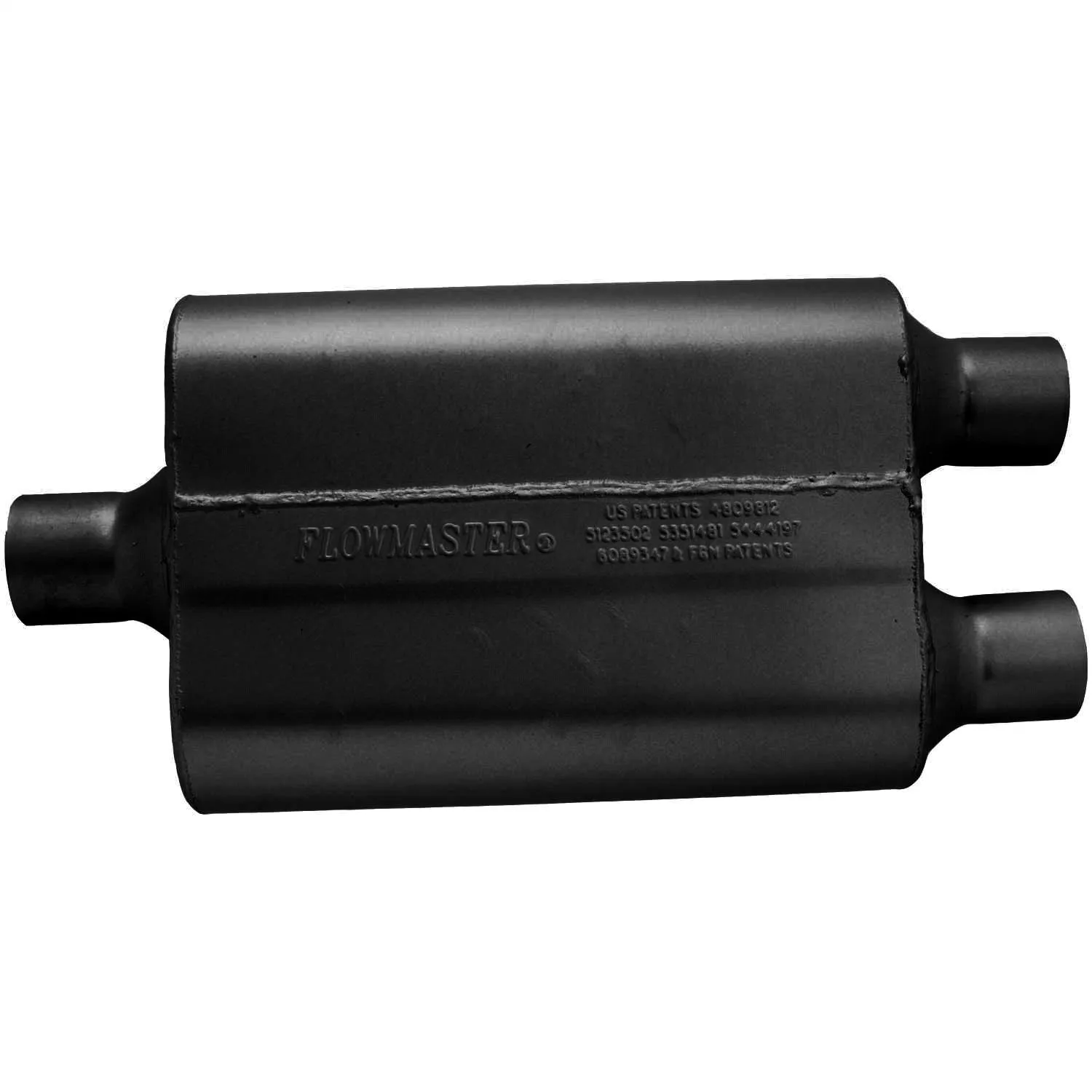 Flowmaster 40 Series Delta Flow Muffler - 2.25" Offset - Inlet / Dual Outlet