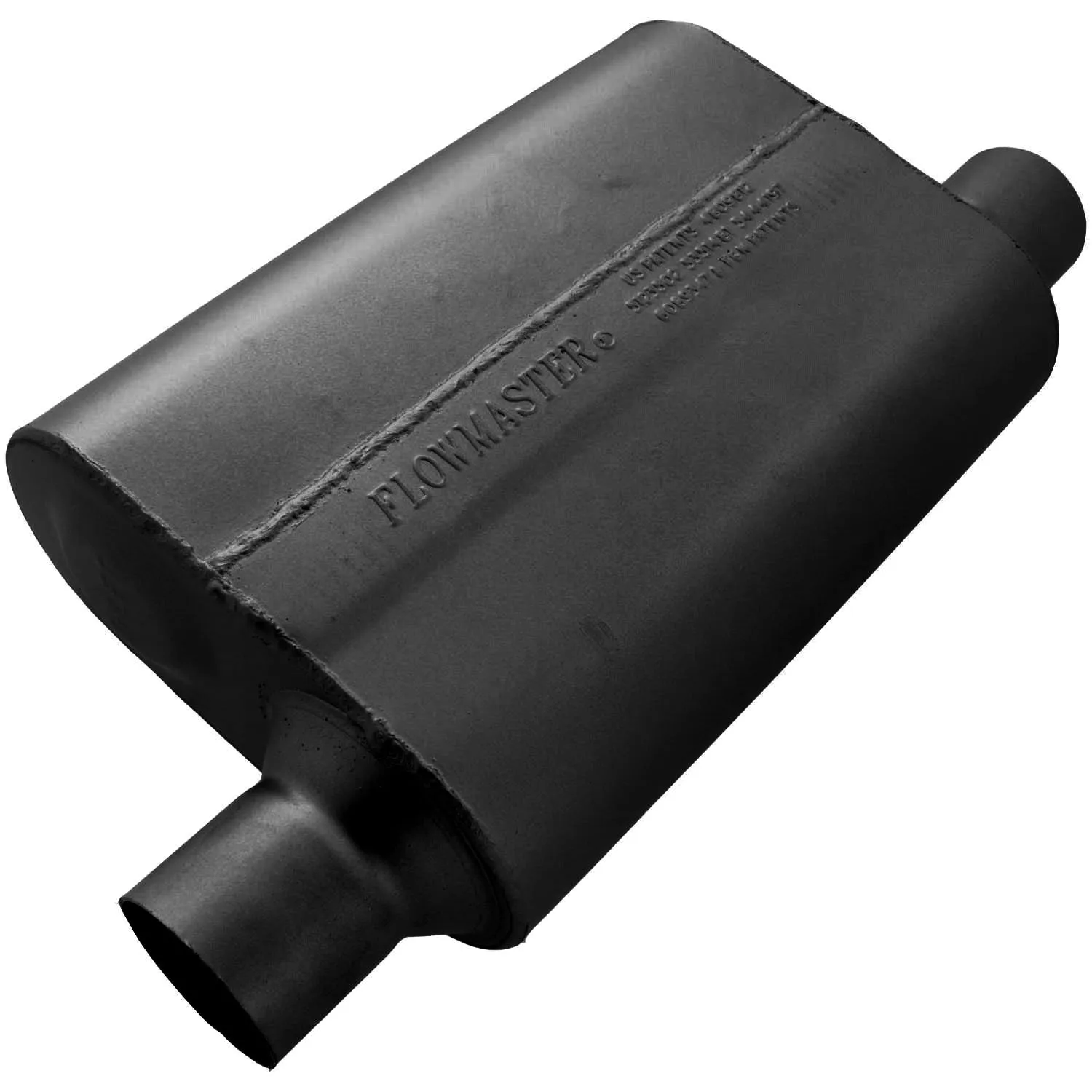 Flowmaster 40 Series Delta Flow Muffler - 2.5" Offset - Inlet / Same Side Offset Outlet