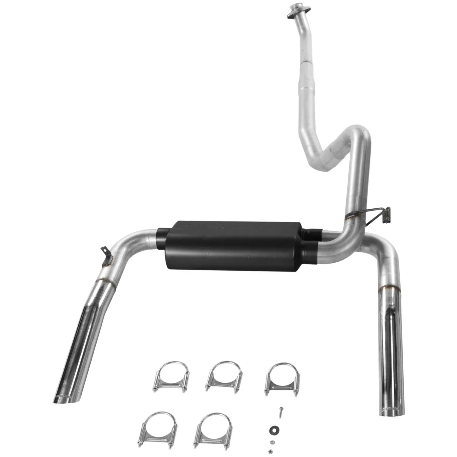 Flowmaster American Thunder Cat-Back Exhaust System - 2-1/2 in Diameter - Dual Rear Exit - 3 in Polished Tips - GM F-Body 1986-91