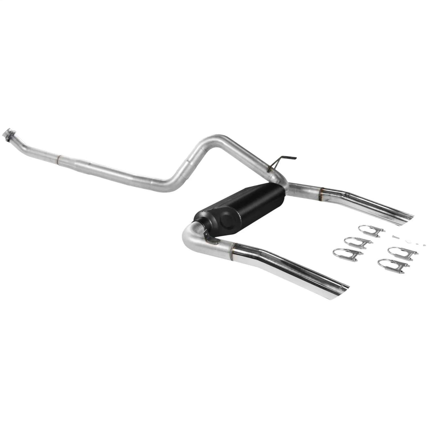 Flowmaster American Thunder Cat-Back Exhaust System - 2-1/2 in Diameter - Dual Rear Exit - 3 in Polished Tips - GM F-Body 1986-91