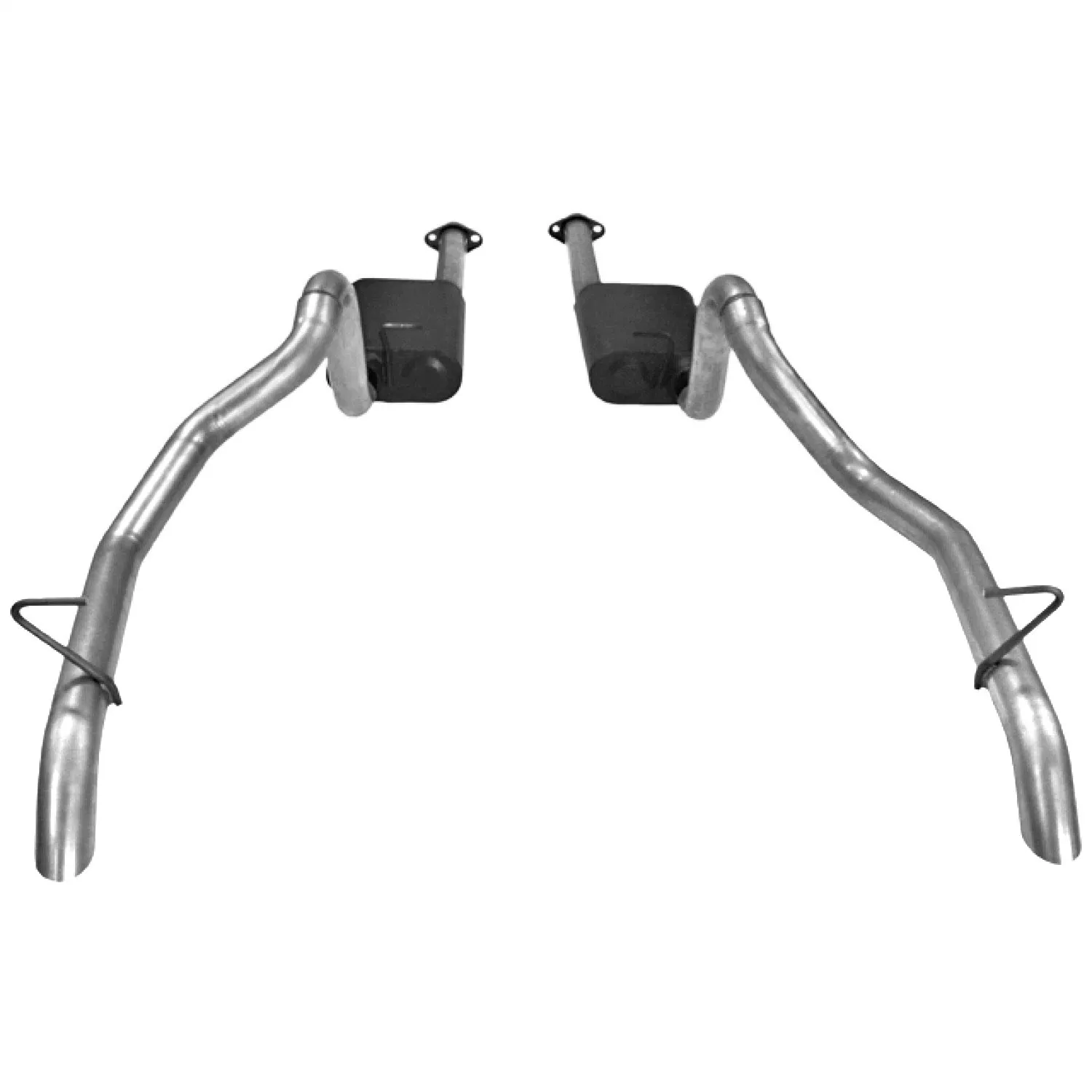 Flowmaster American Thunder Cat-Back Exhaust System - 2-1/2 in Diameter - Dual Rear Exit - Small Block Ford - Ford Mustang 1987-93