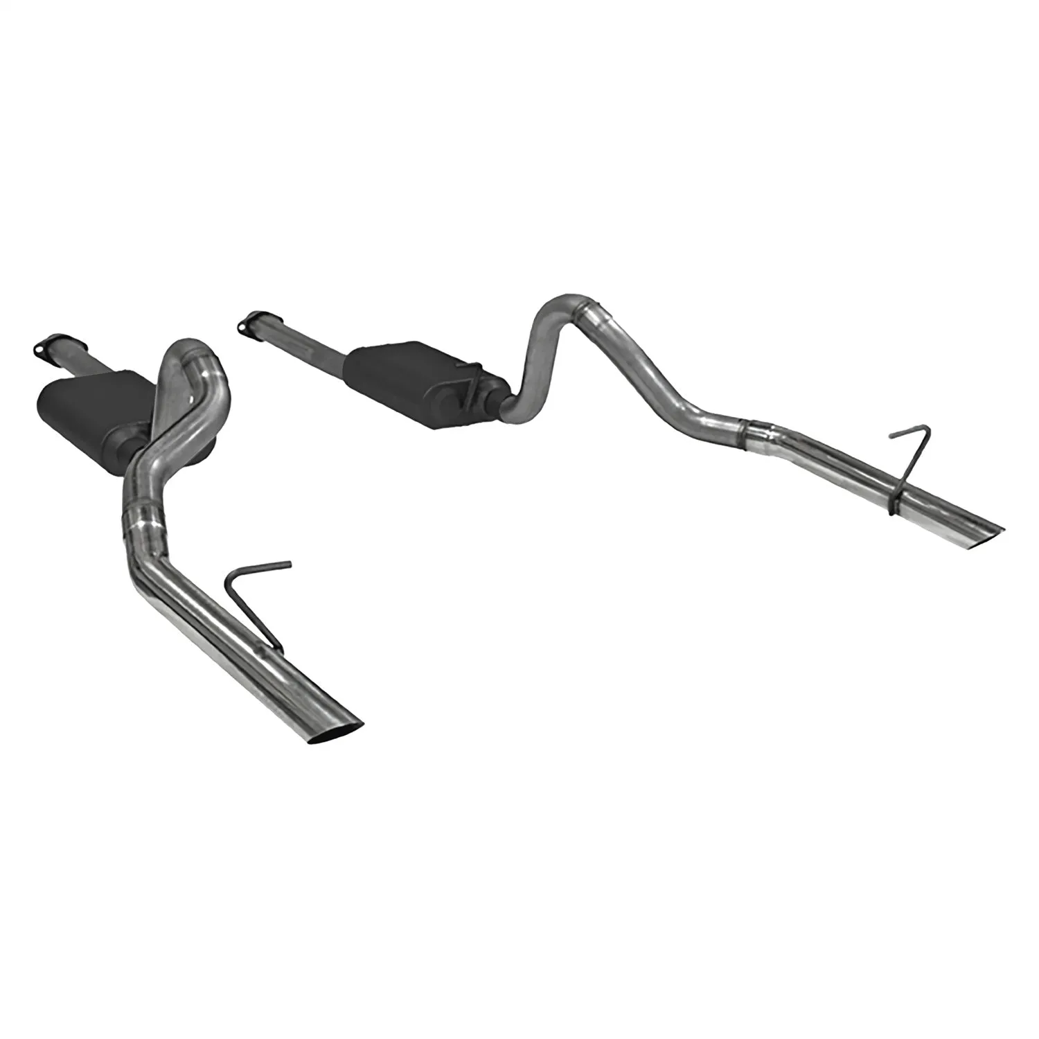 Flowmaster American Thunder Cat-Back Exhaust System - 2-1/2 in Tailpipe - 2-1/2 in Tips - Ford Mustang 1986-93