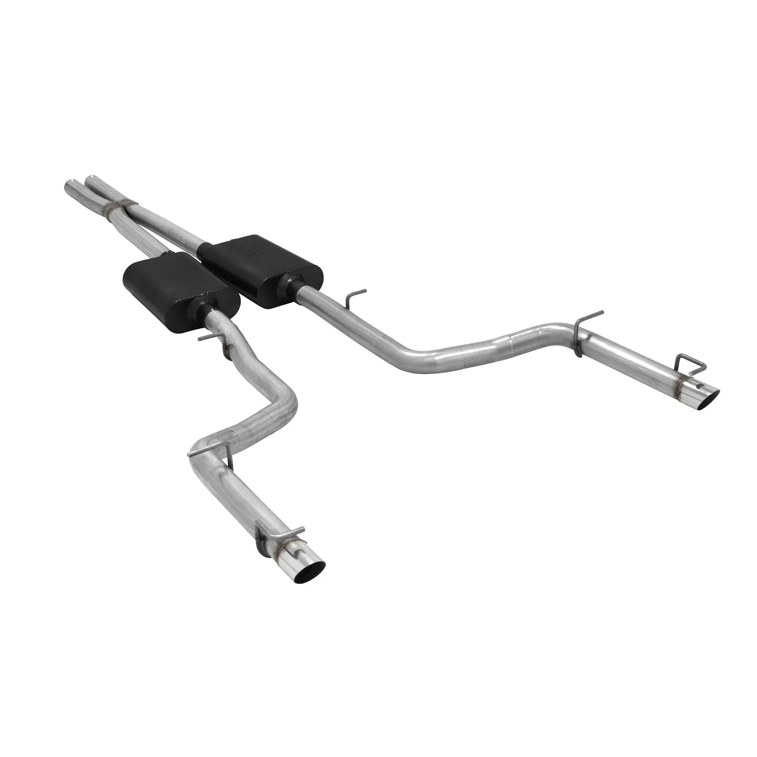 Flowmaster American Thunder Exhaust System Cat Back 2-1/2" Tailpipe 2-1/2" Tips - Stainless