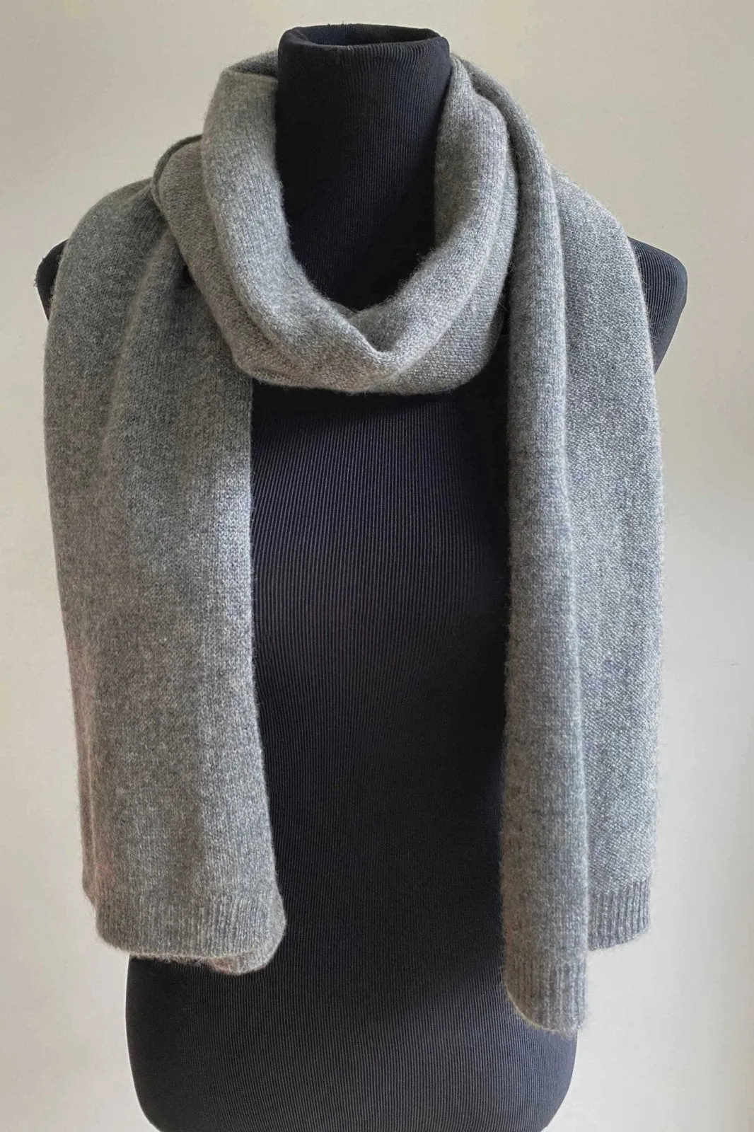 Grey Cashmere Scarf