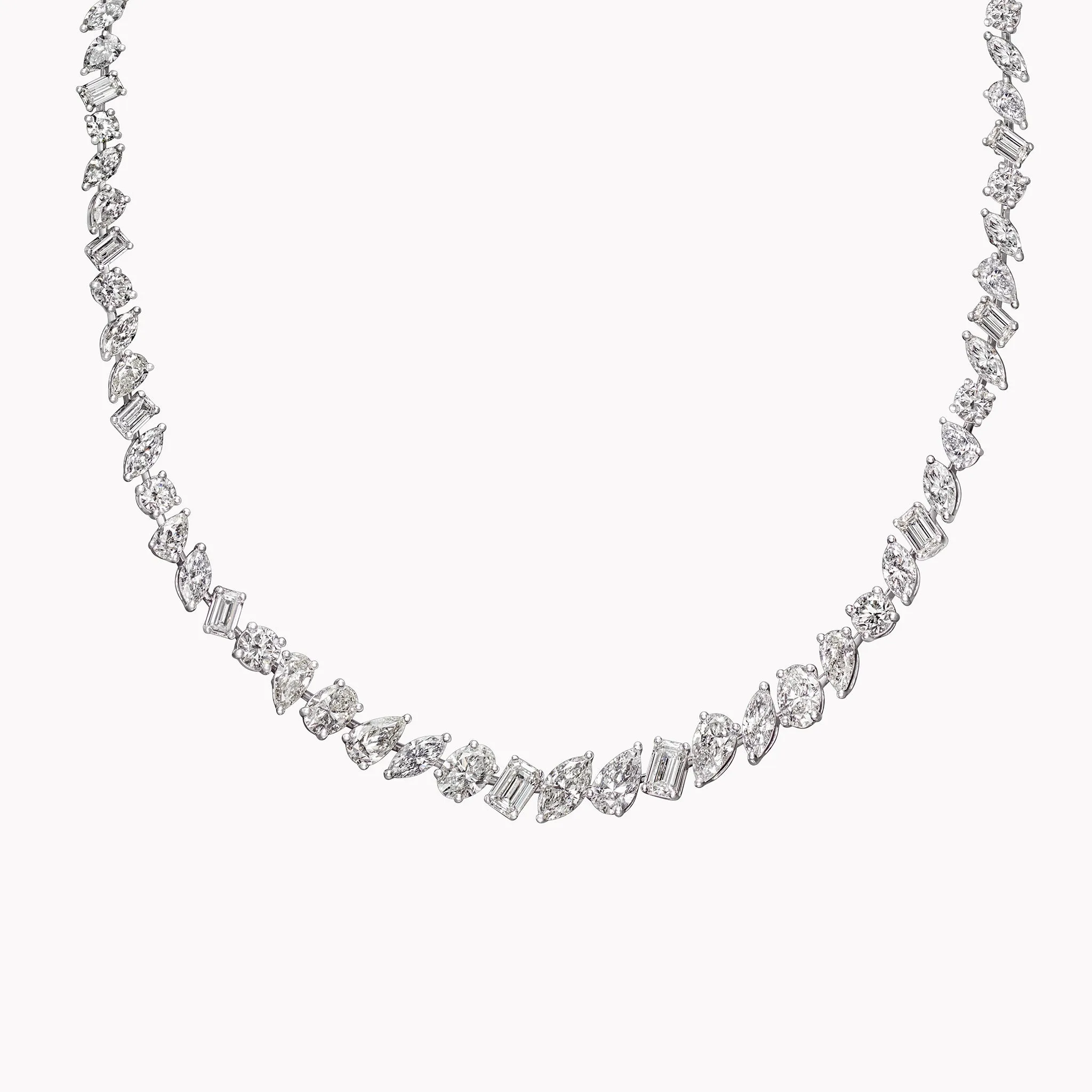 Large Multi-Shape Diamond Necklace