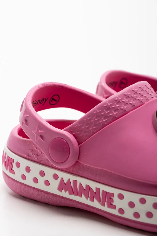 Minnie Mouse Bow Clog Pink