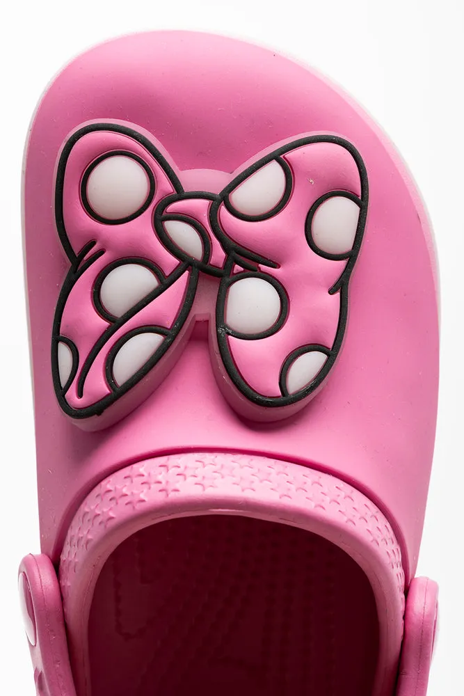 Minnie Mouse Bow Clog Pink