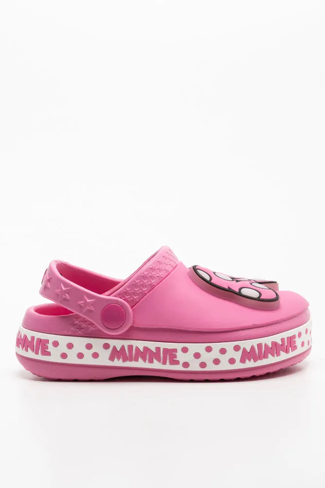 Minnie Mouse Bow Clog Pink