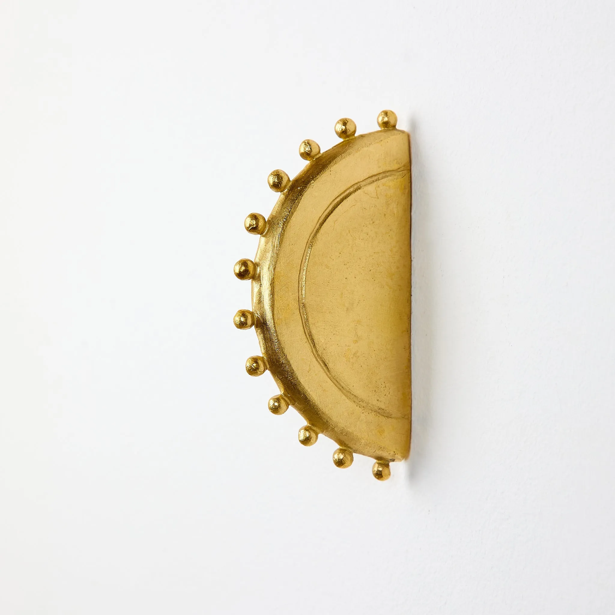 Moon brass wall hook