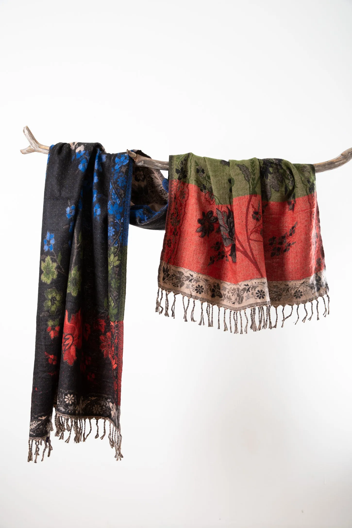 New Delhi Floral Shawl