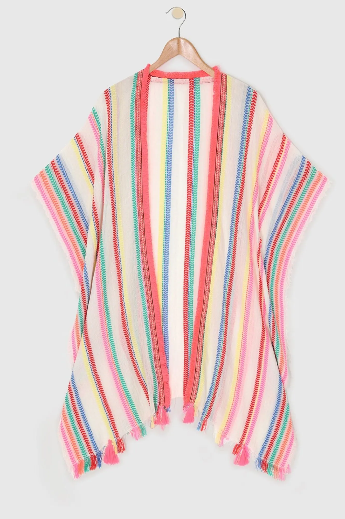 Organic Cotton Stripe Kaftan | Multi