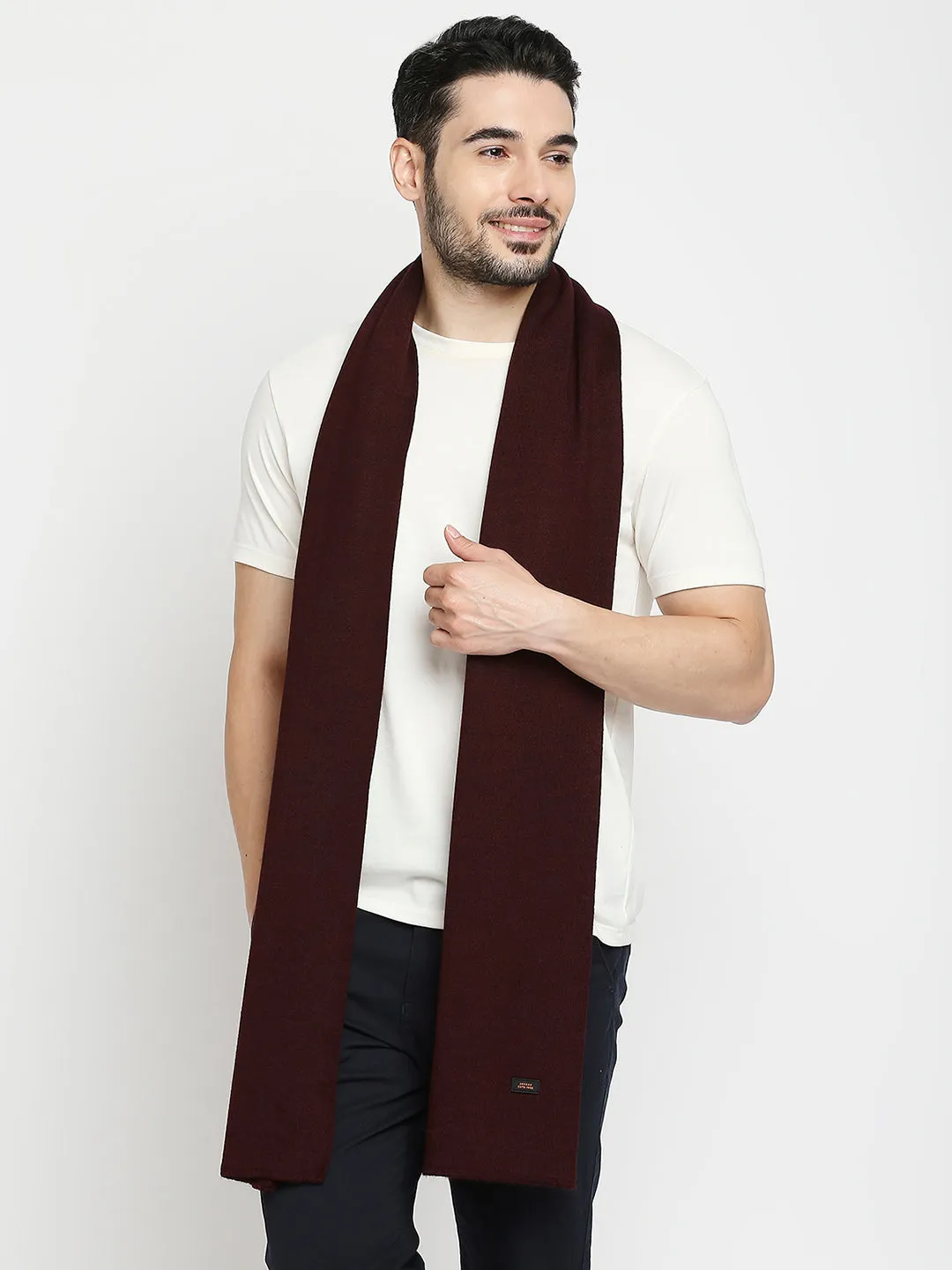 Spykar Wine Cotton Muffler