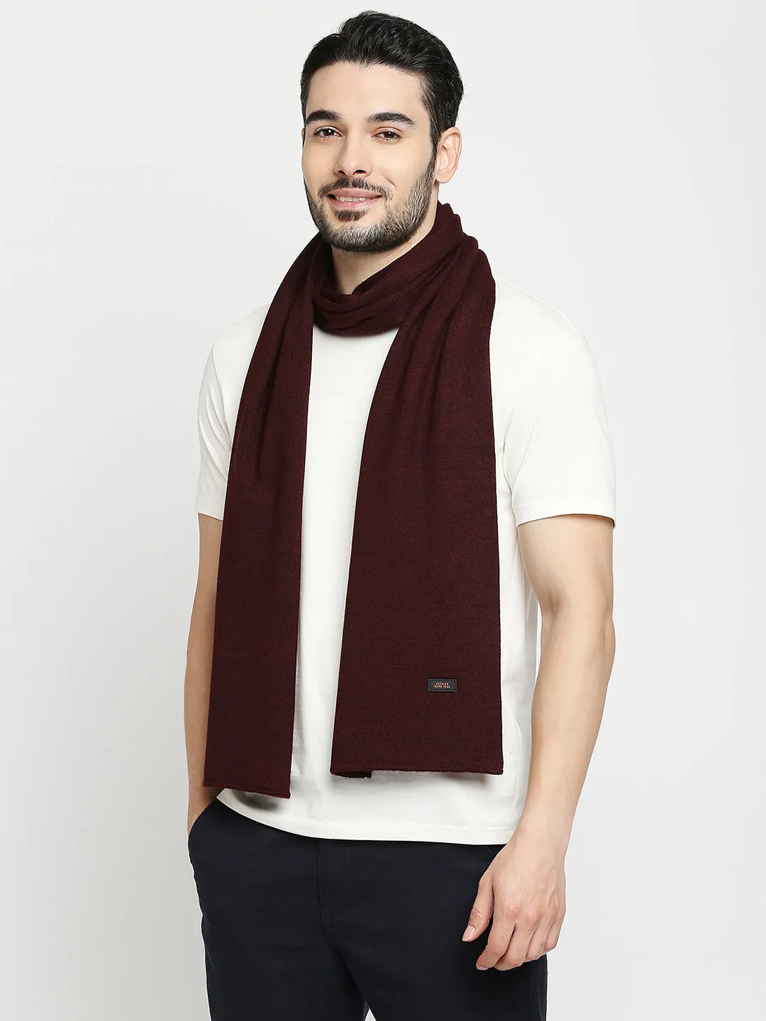 Spykar Wine Cotton Muffler