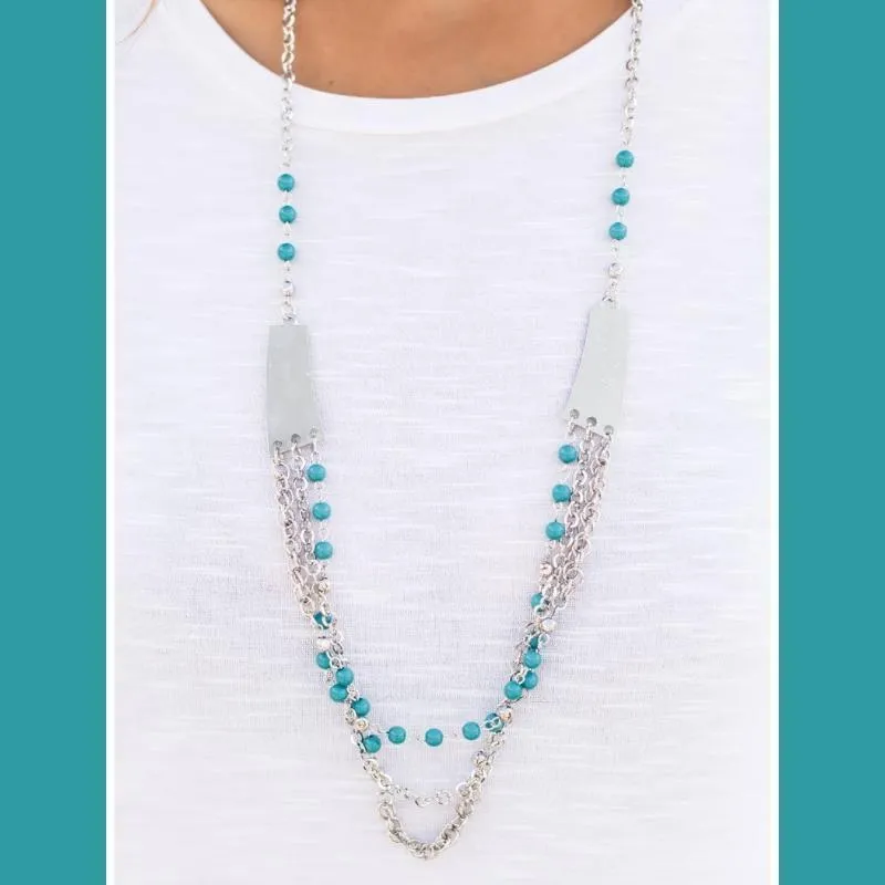 Vivacious Vibes Blue Necklace