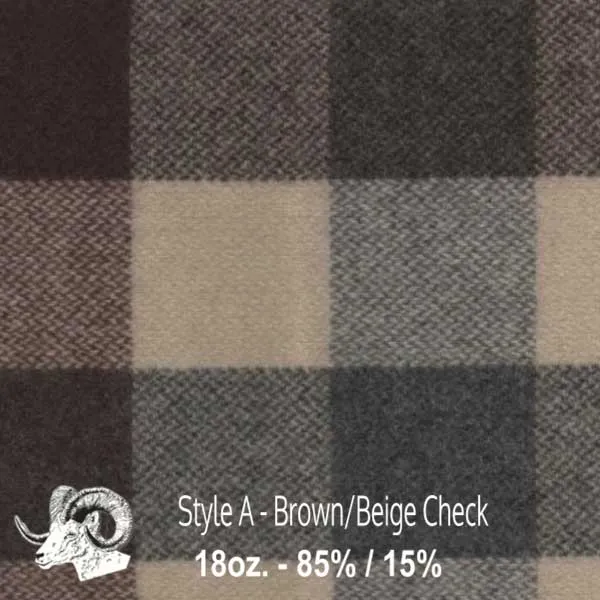 Wool Scarf - Buffalo Check