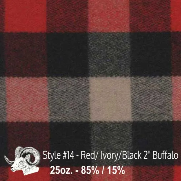 Wool Scarf - Buffalo Check