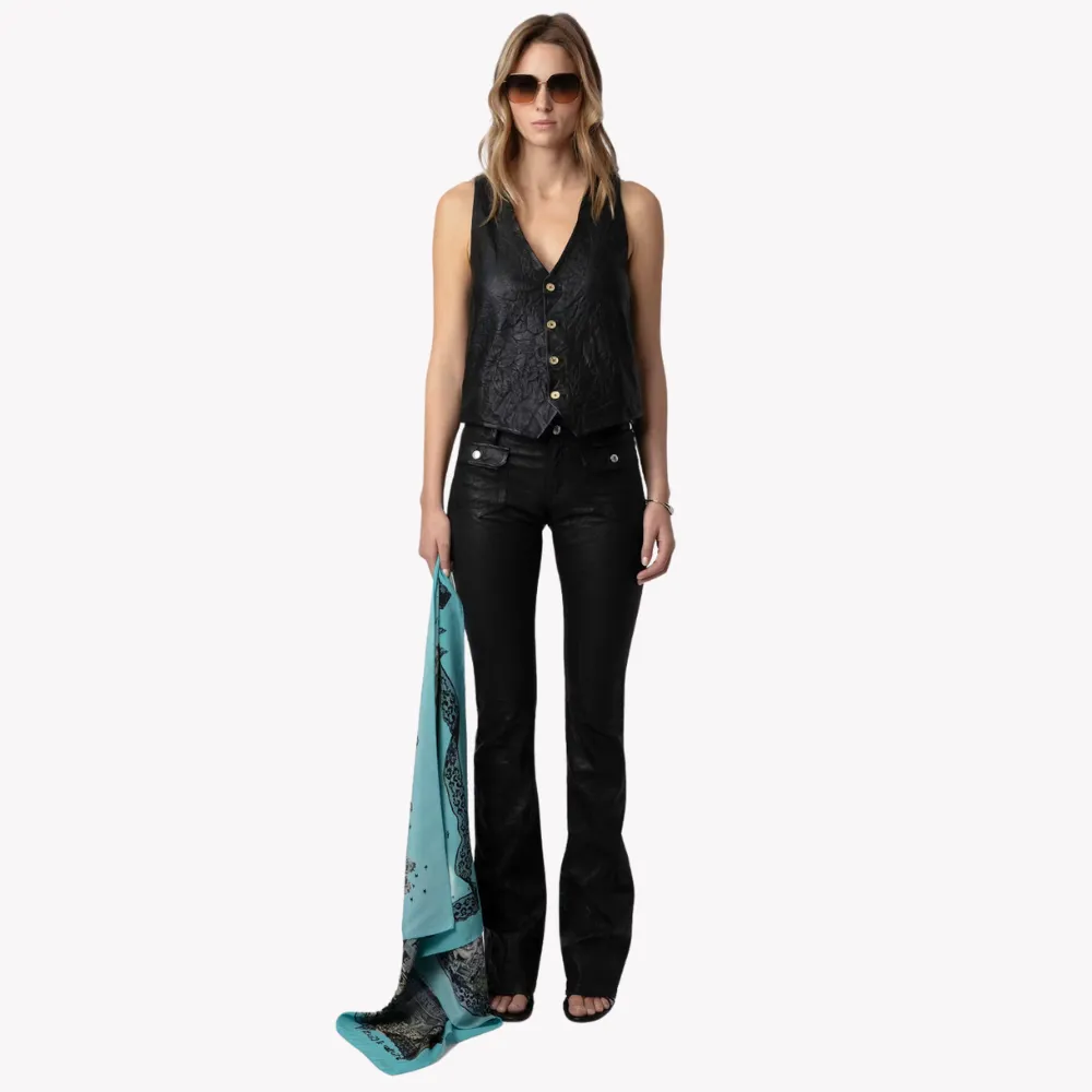 Zadig & Voltaire Blondie Scarf - City Night Aqua